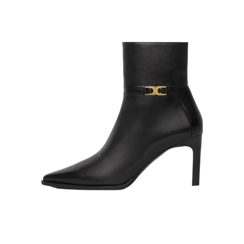 CELINE Ankle Boots 8cm Women's Black
