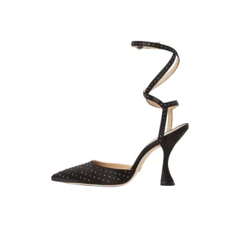 Stuart Weitzman/SW Glam Xcurve Irregular Heel High Heels 10cm Women's Black