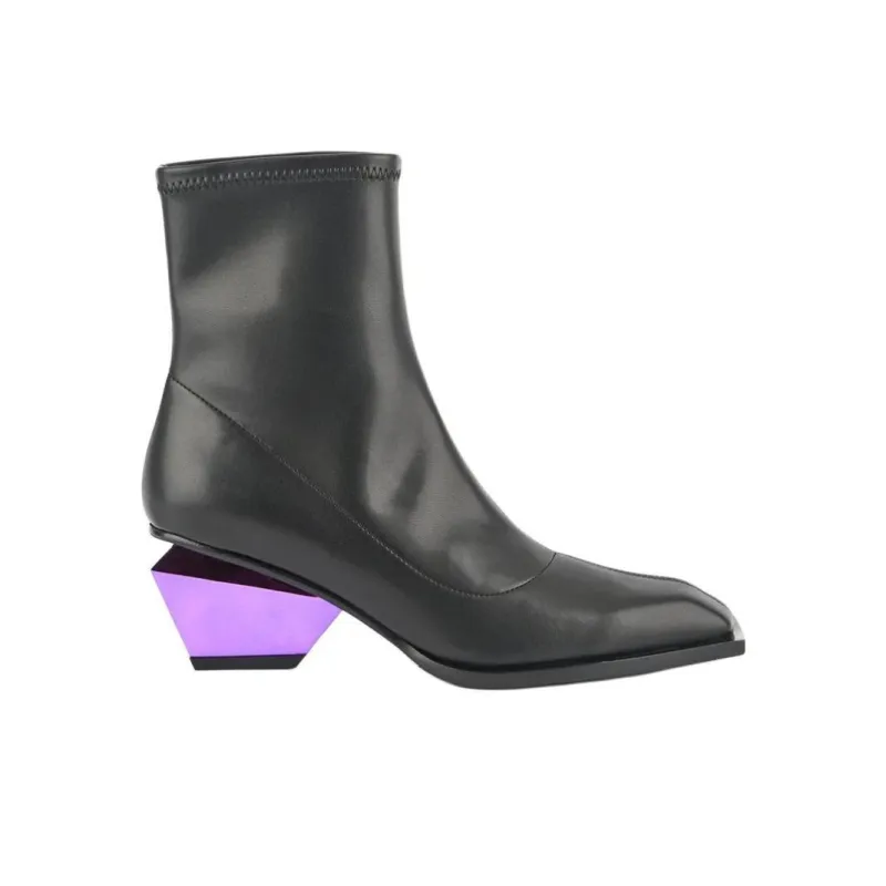 UNITED NUDE Jacky Bootie Ankle Boots 6cm Women's Black-1