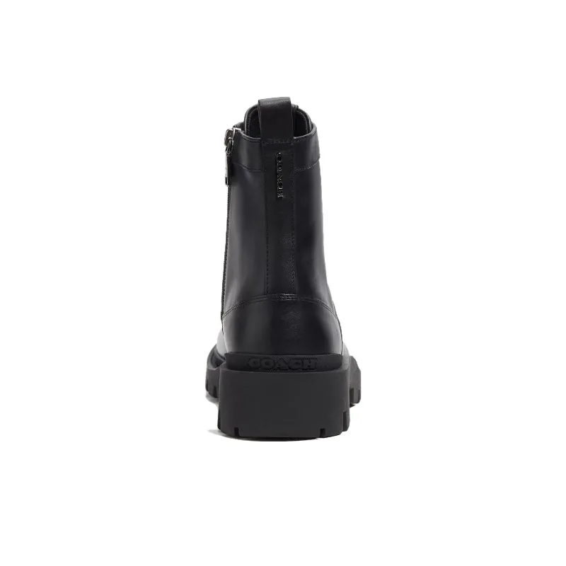 COACH CitySole Short Martin Boot Men's Black-3