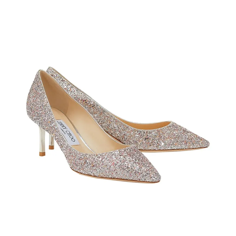 Jimmy Choo ROMY 60 Slim Heel High Heels Women's Orange Pink-2