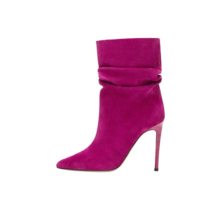 Paris Texas Slouchy Pointed Suede Boots-0
