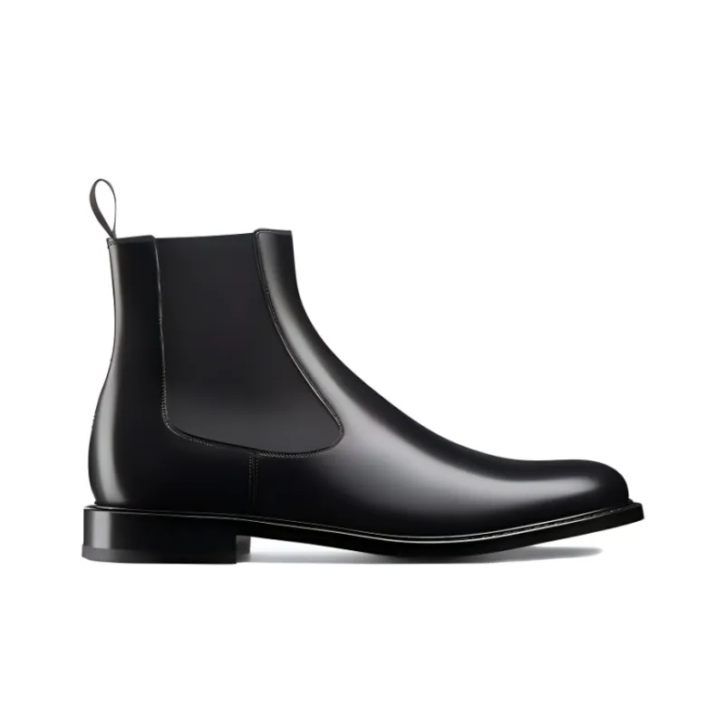 DIOR Short Chelsea Boots Men's Black-1