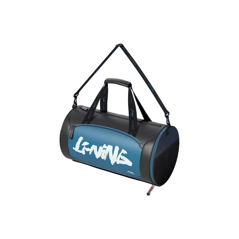 LiNing Polyester Swim Bag Unisex Black Blue-1