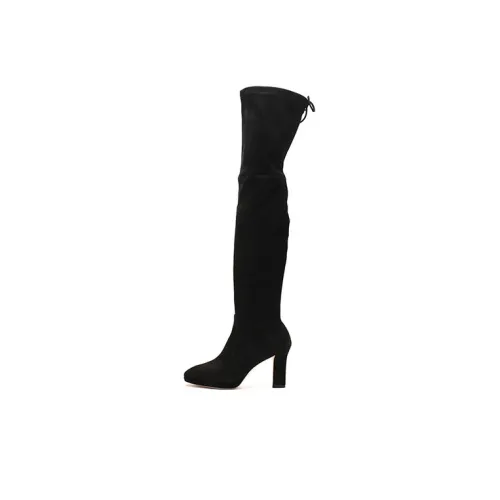stuart weitzman 100mm Suede Thigh high Boots