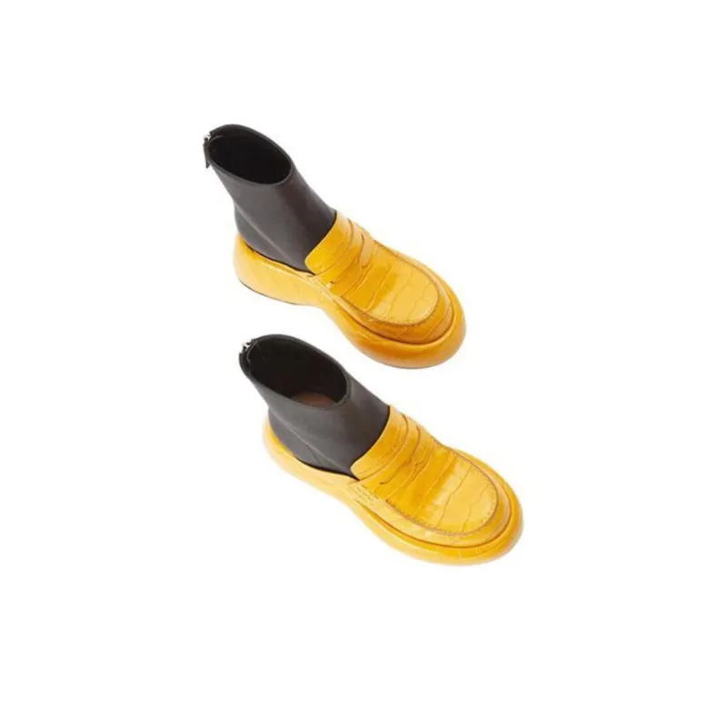 LOEWE Ankle Boots Women's Yellow-4