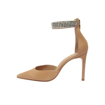 Schutz Laverne Slim Heel High Heels 10cm Women's Umber