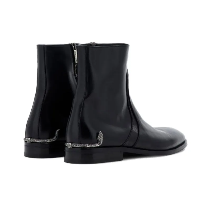 Roberto Cavalli Ankle Boots Men's Black-4
