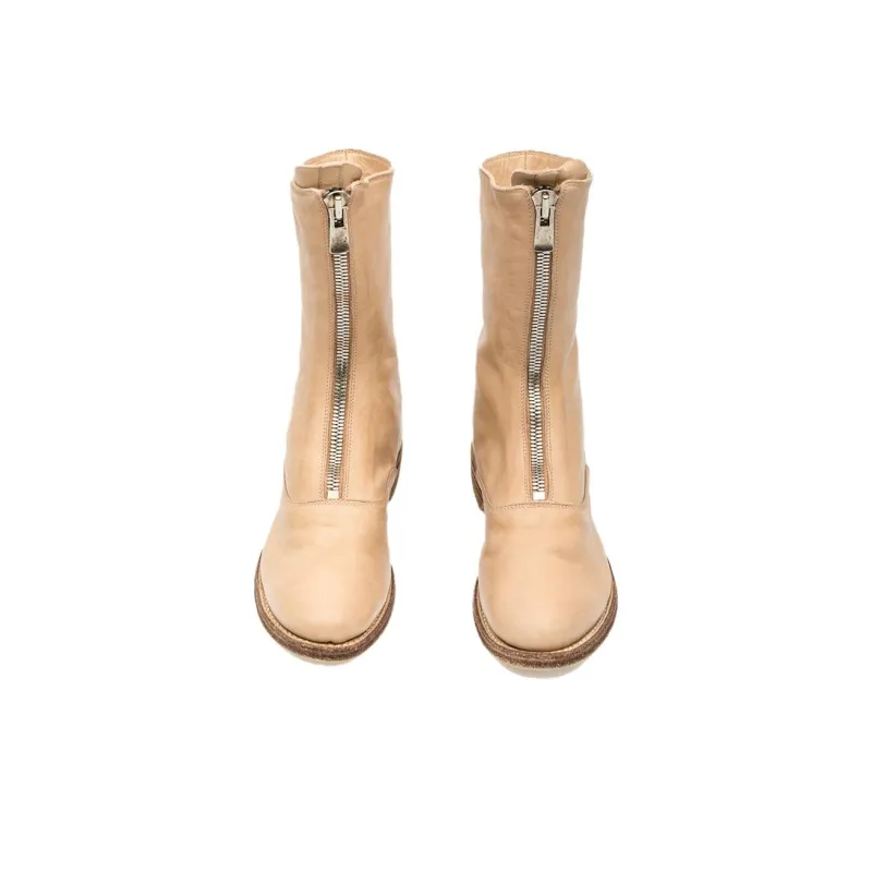 GUIDI Ankle Boots Women's Milk Tea Beige-4