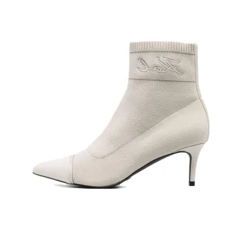 KARL LAGERFELD Pandara Pointed-toe Ankle Boots