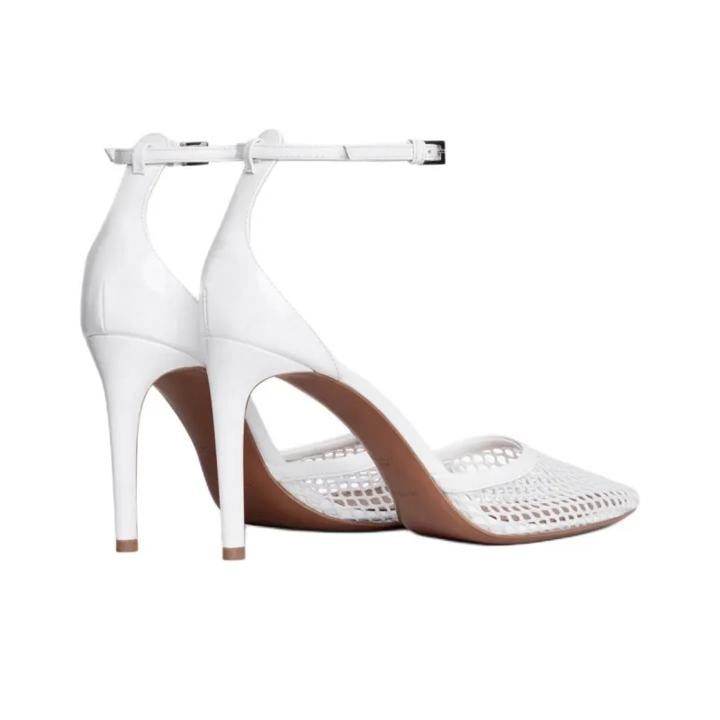 Alaia Slim Heel High Heels 9cm Women's White-3