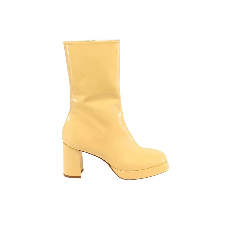 MIISTA Ankle Boots Women's Yellow-1