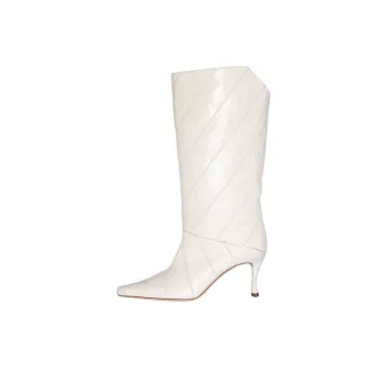 By Far Steph Ankle Boots 8cm Women's White