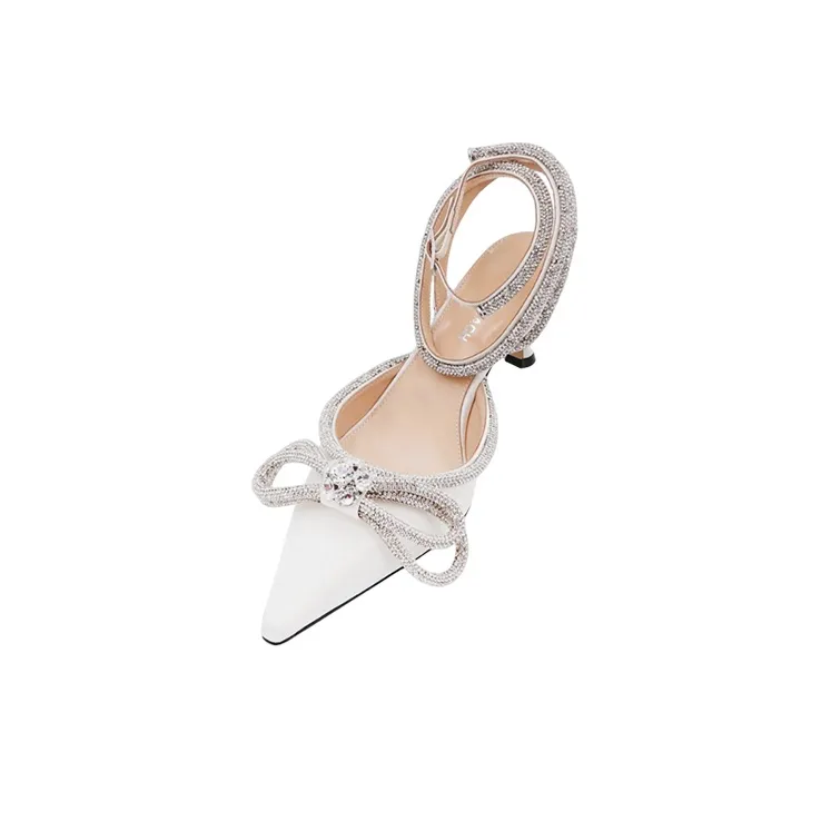 MACH & MACH Double Bow 65mm Leather Pumps-4