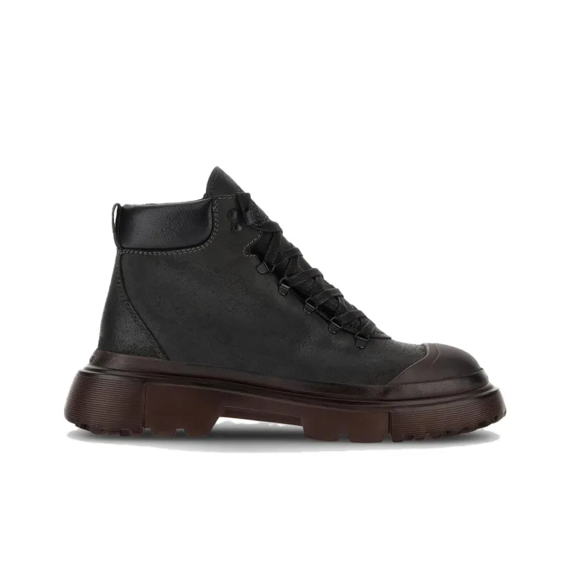 HOGAN Pedula Round Toe Ankle Boot-1