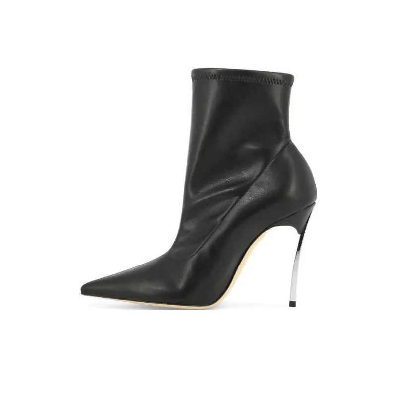 Casadei Blade Pointed Toe Heeled Boots Women's-0