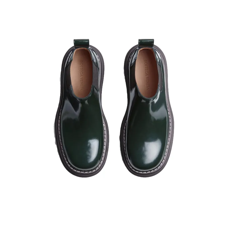 Bottega Veneta The Bounce Swell Shoe Dark Green-2