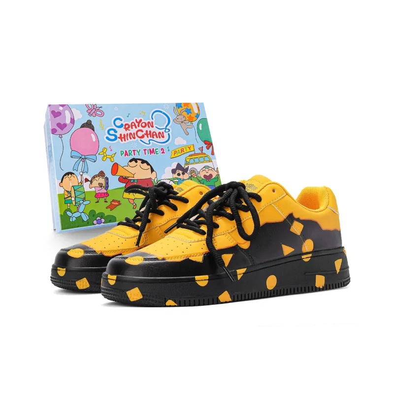 Crayon Shinchan Balance Lightweight Height Increasing Low Top Skateboard Shoes Unisex-12