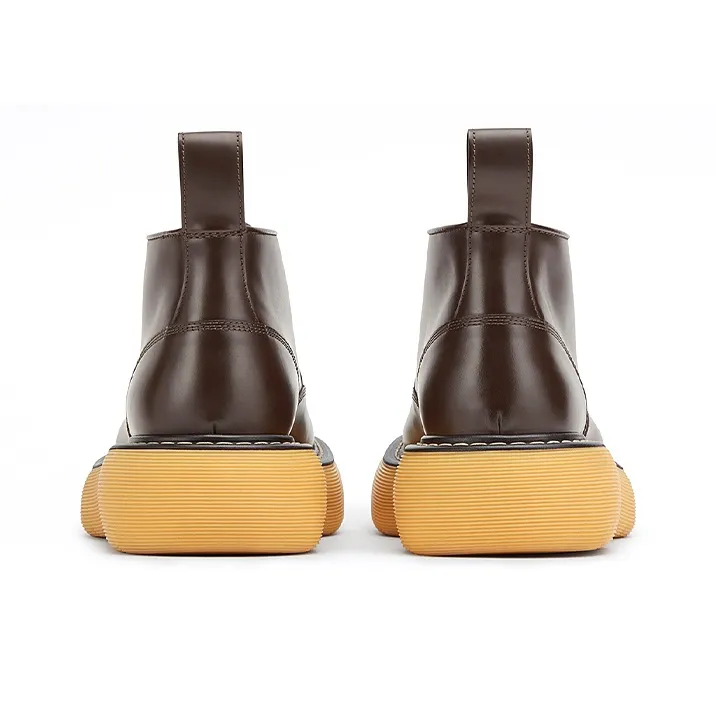 Bottega Veneta The Bounce Swell Ankle Boot Brown-4
