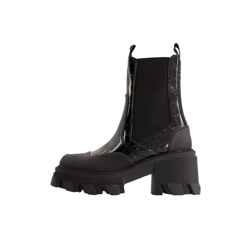 GANNI Short Chelsea Boots 4cm Women's Black-0