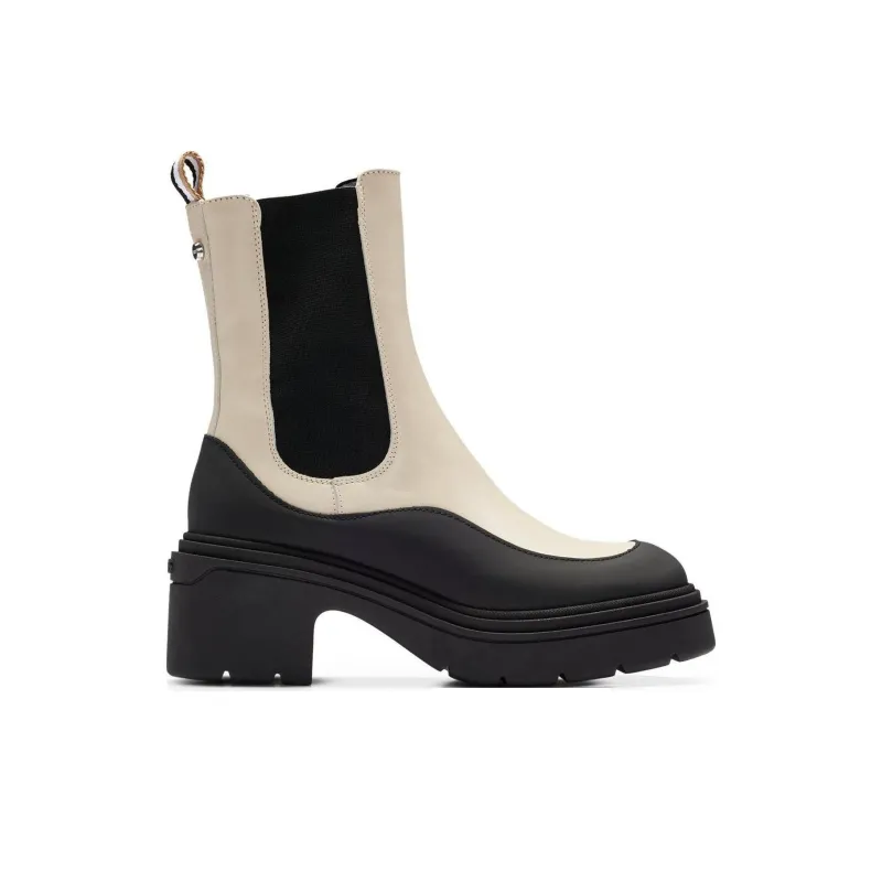 HUGO BOSS Short Chelsea Boots Women's Beige-1