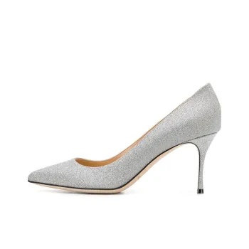 SERGIO ROSSI Slim Heel High Heels Women's Silver