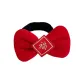 Bowknot "Fu" Character Decorations Black Cord Hair Tie