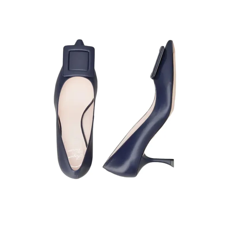 Roger Vivier Slim Heel High Heels 6.3cm Women's Blue-4