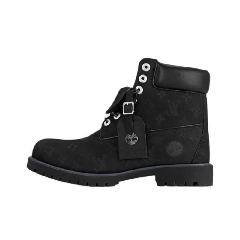Timberland x LOUIS VUITTON Ankle Length Martin Boot Unisex Black-0