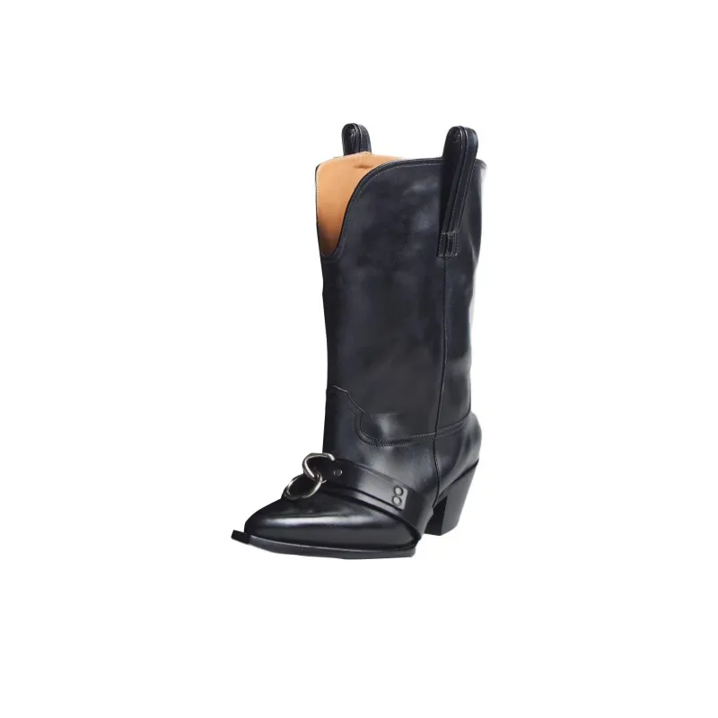 R13 Harness Ankle Boots Women's Black-0