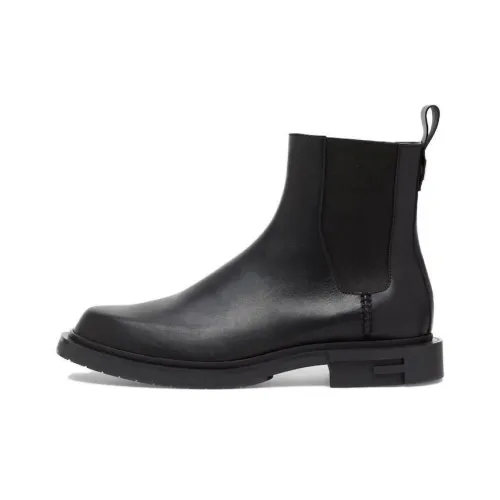 FENDI Frame Short Chelsea Boots Men's Black