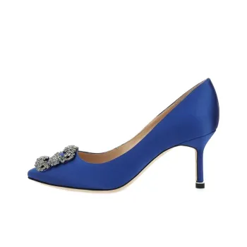 MANOLO BLAHNIK Slim Heel High Heels 7cm Women's Blue