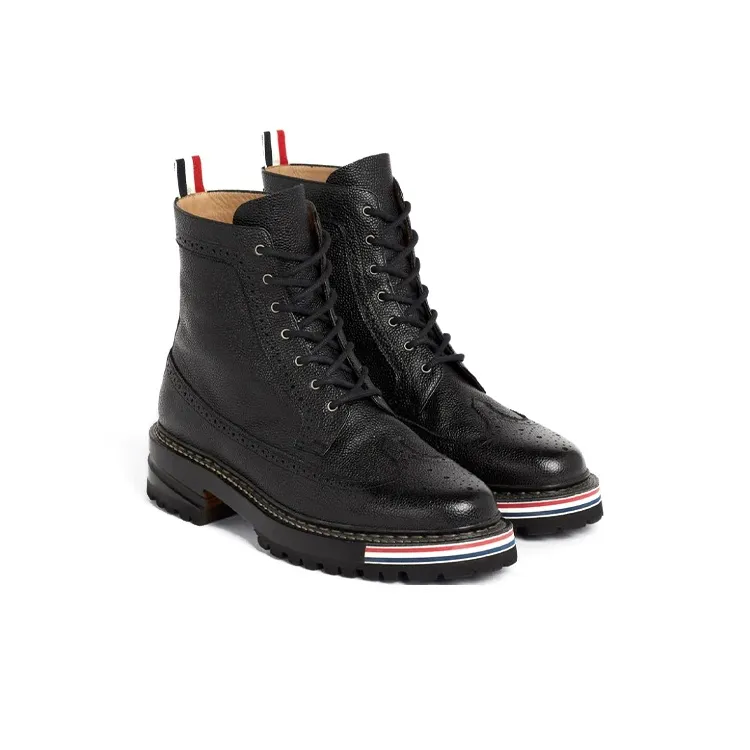 THOM BROWNE Martin Boots Men Black-2