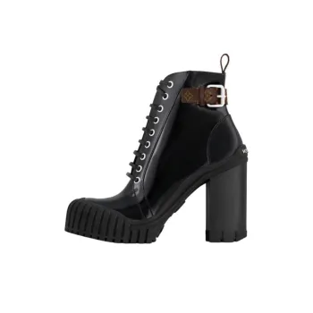 LOUIS VUITTON Ruby Ankle Boots 8cm Women's Black
