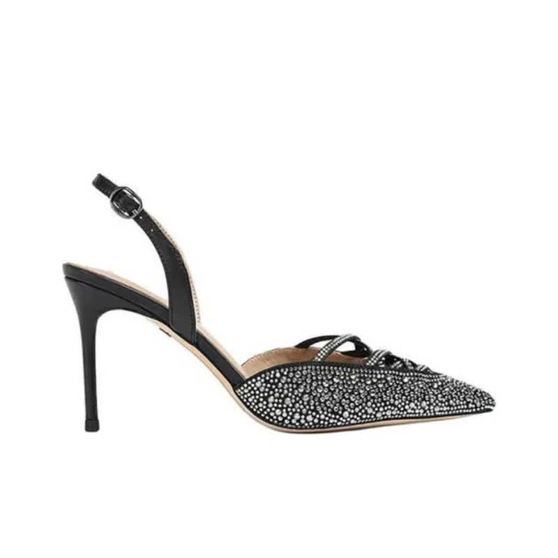 NICOLI Arezzo High Heels 9.5cm Women's Black-1