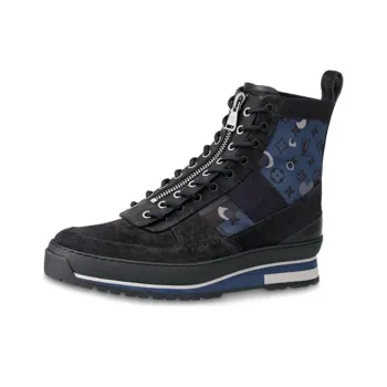 LOUIS VUITTON Harlem Ankle Sneakers 'Blue Black'