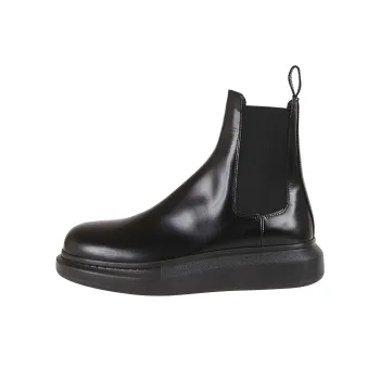 Alexander McQueen Hybrid Chelsea Boot Black Women's