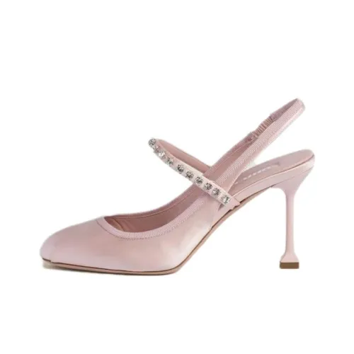 MIU MIU Slim Heel High Heels 8.5cm Women's Pink