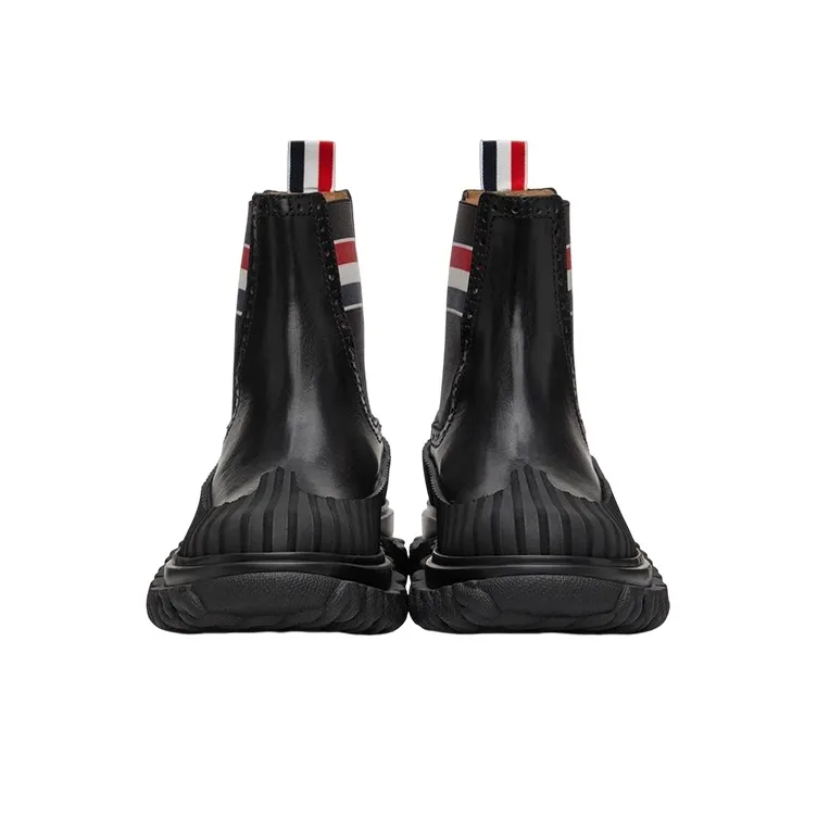THOM BROWNE Chelsea Boot With Chunky Rubber-sole Detail-4