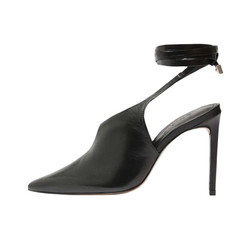 Schutz Peggy Slim Heel High Heels 10cm Women's Black-0