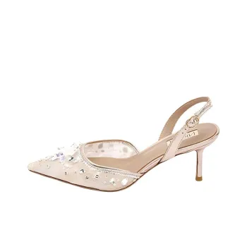 NICOLI Hailee Slim Heel High Heels 7cm Women's Nude
