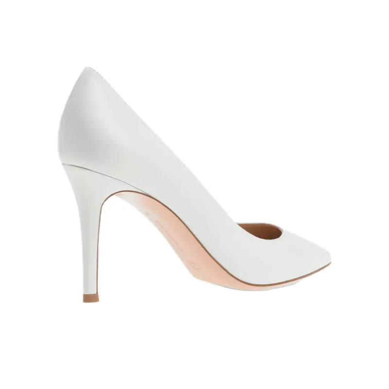 GIANVITO ROSSI Slim Heel High Heels 8.5cm Women's White-2