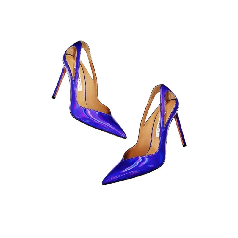 AQUAZZURA Slim Heel High Heels 10.5cm Women's Purple-3