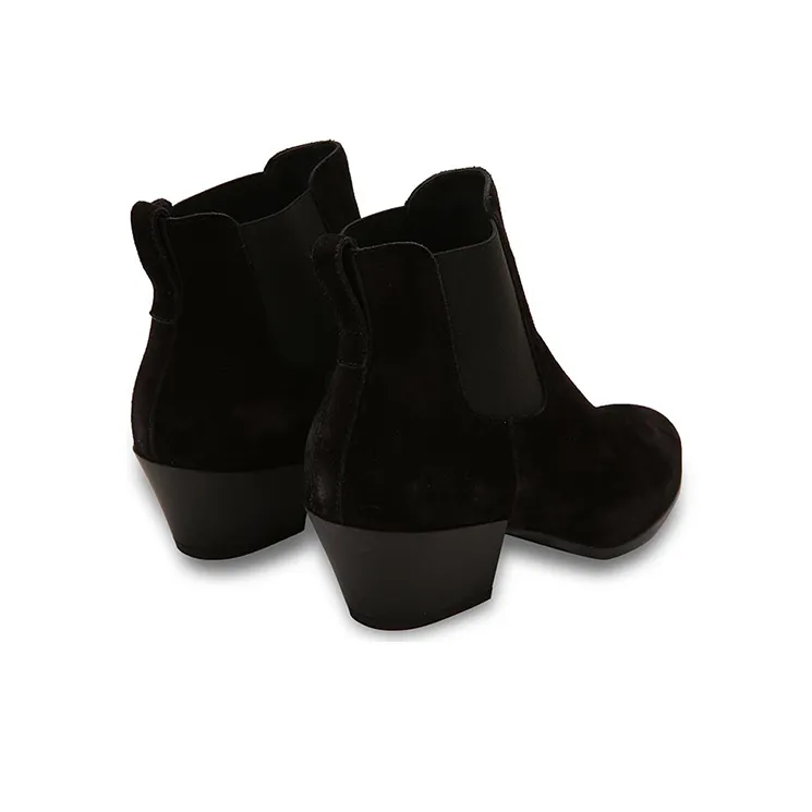 HOGAN H401 Short Chelsea Boots Women's Black-4