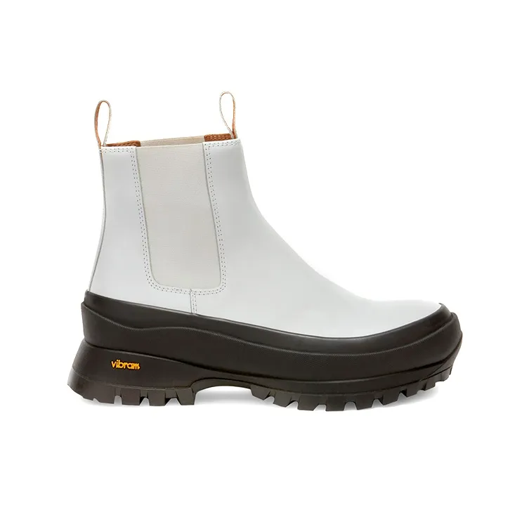 JIL SANDER Chelsea Boots Women's White Black-1