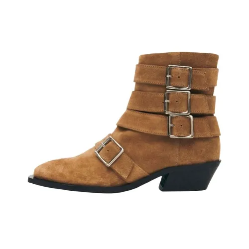 ALOHAS Eras Ankle boots Silver Women's Brown