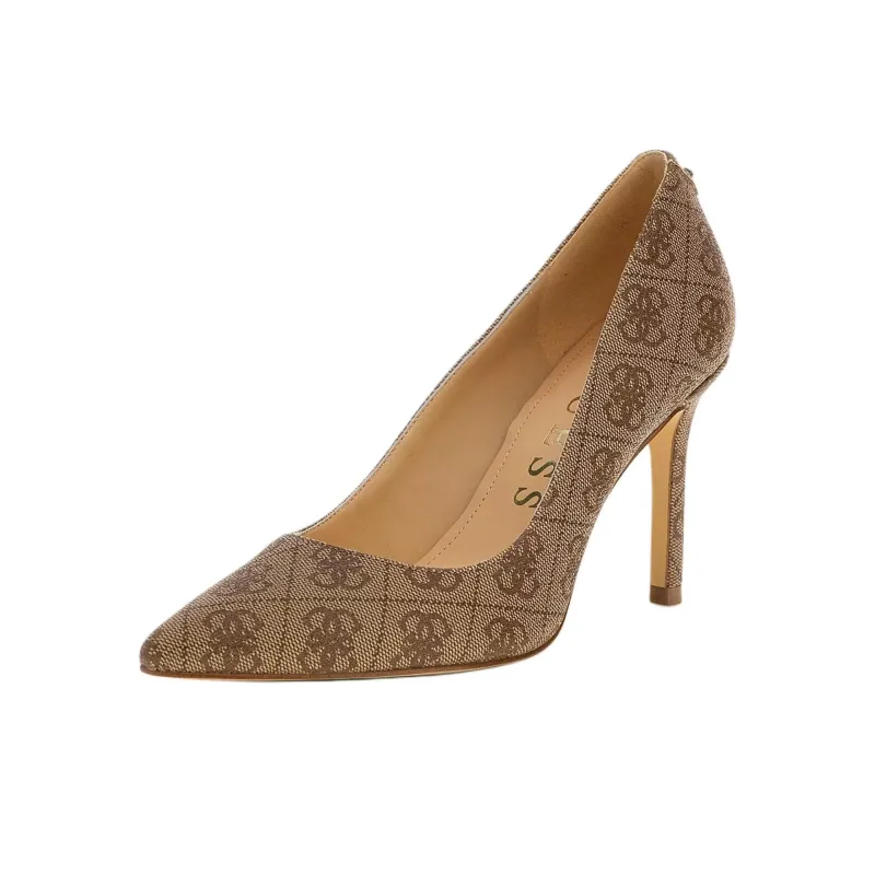GUESS Dabbey Slim Heel High Heels 8.5cm Women's Brown-2