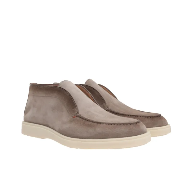 Santoni Desert Round Toe Slip On Boots-1