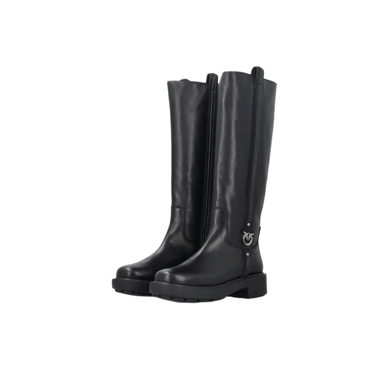 PINKO Logo Detailed High Boots Women's-3