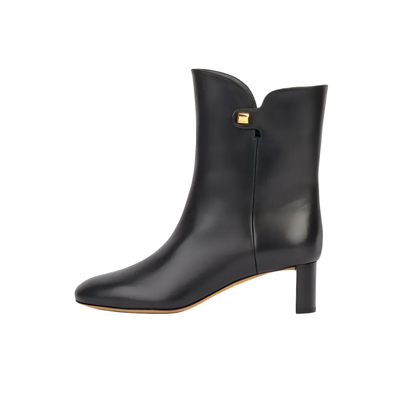 MAISON SKORPIOS Gaby Ankle Boots 5cm Women's Black-0